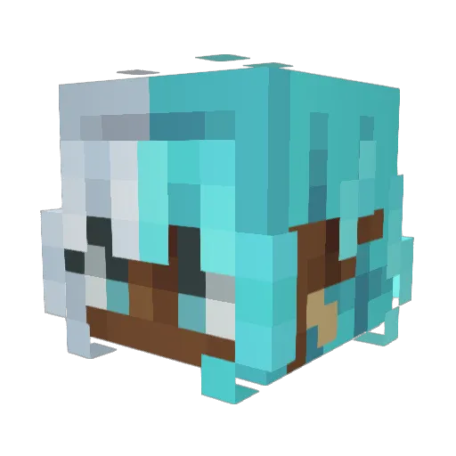 Jorudy Minecraft avatar head, 3D render