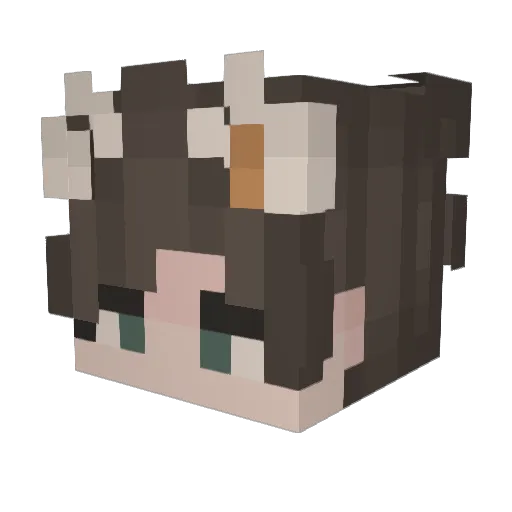 Jorvss Minecraft avatar head, 3D render