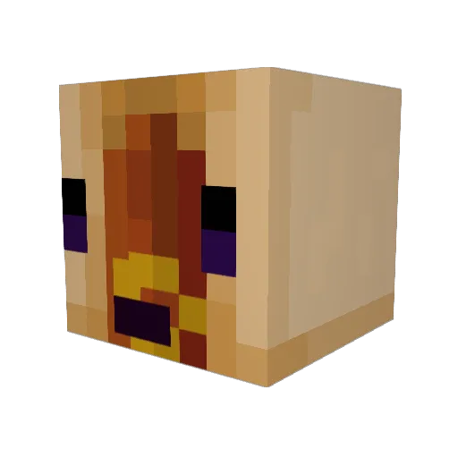JosBio2 Minecraft avatar head, 3D render