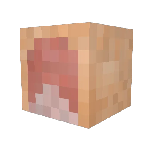 JosWah Minecraft avatar head, 3D render