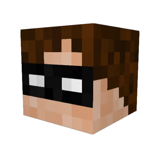 Jos_T Minecraft avatar head, 3D render
