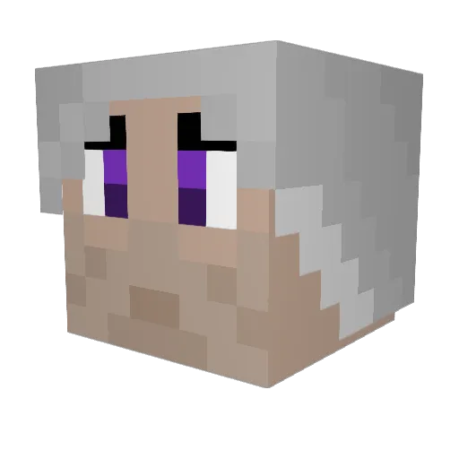 Josamofo Minecraft avatar head, 3D render