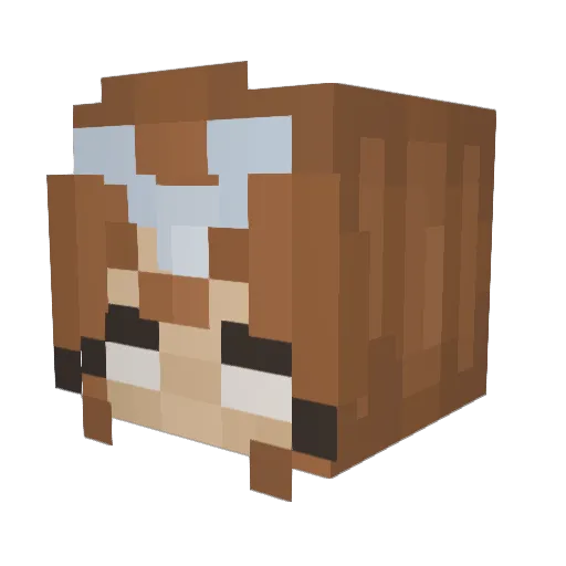 Josan22 Minecraft avatar head, 3D render
