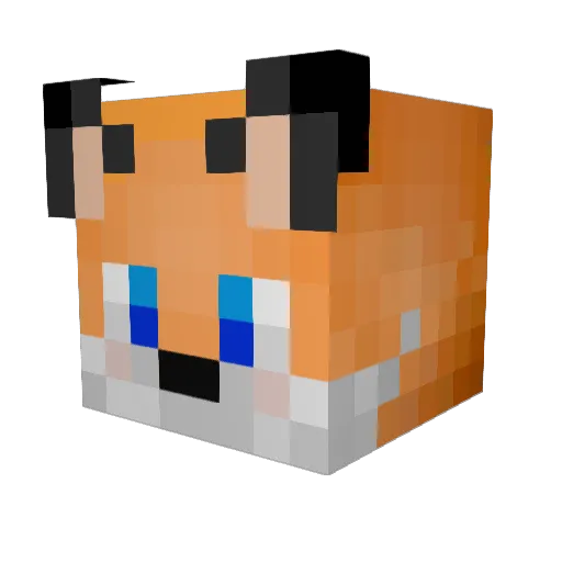 JosbuH Minecraft avatar head, 3D render