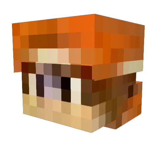 Joscraft17 Minecraft avatar head, 3D render