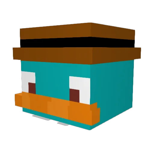 Jose1340 Minecraft avatar head, 3D render
