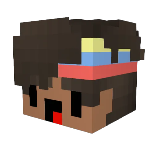 Jose15z Minecraft avatar head, 3D render