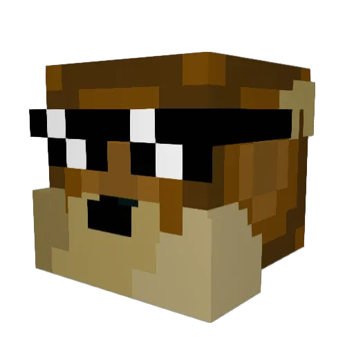 JoseCuervoh Minecraft avatar head, 3D render
