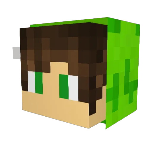 JoseGamer12 Minecraft avatar head, 3D render