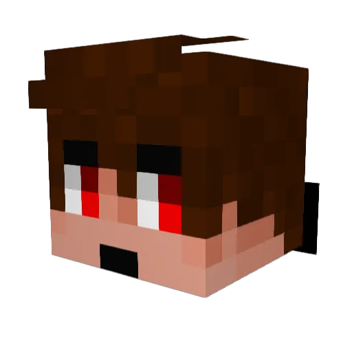 JoseMX Minecraft avatar head, 3D render