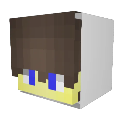 JoseMakako Minecraft avatar head, 3D render
