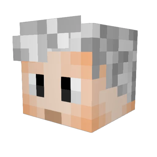 JoseMangoLoco Minecraft avatar head, 3D render