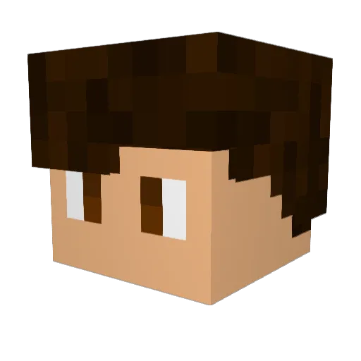 JoseaRegbla Minecraft avatar head, 3D render