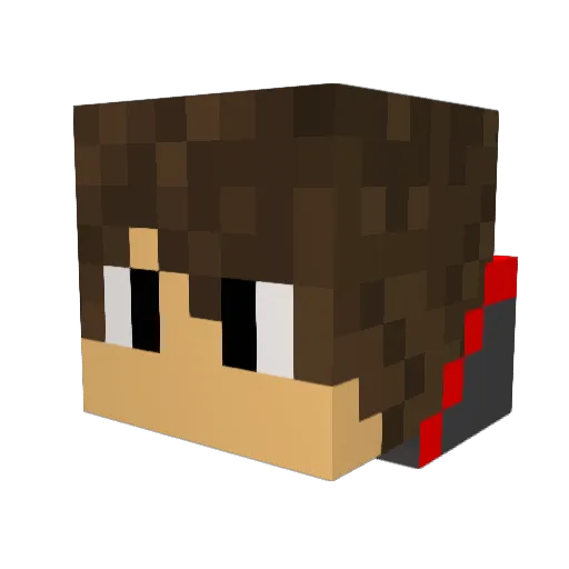 JosebaBilbao Minecraft avatar head, 3D render