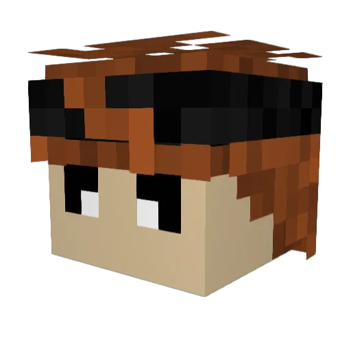JosebuenoTV Minecraft avatar head, 3D render