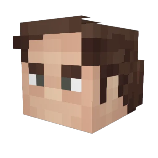 Josedeivid Minecraft avatar head, 3D render