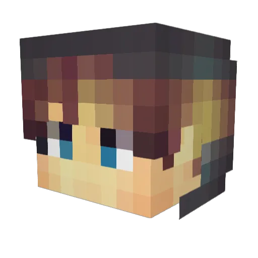 Josef069 Minecraft avatar head, 3D render