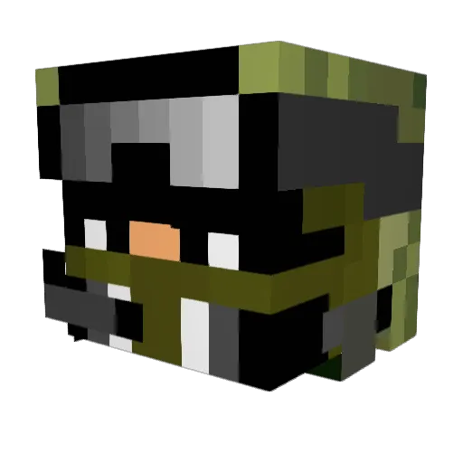 JosefCervik Minecraft avatar head, 3D render