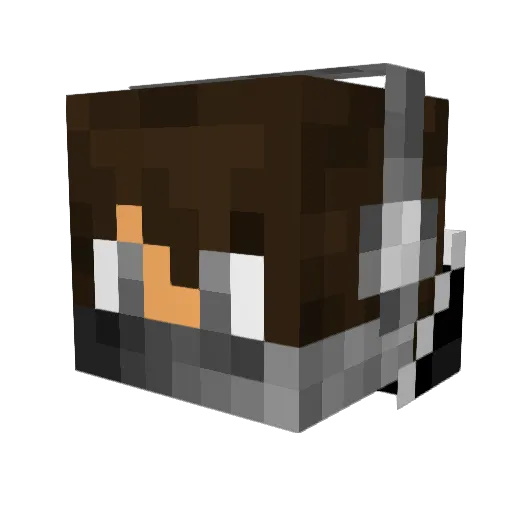 JosefWalker Minecraft avatar head, 3D render