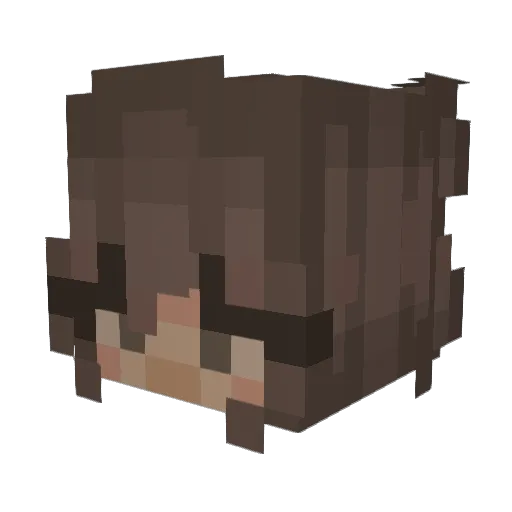 Josefinef07 Minecraft avatar head, 3D render