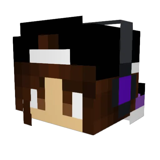 Josefitax Minecraft avatar head, 3D render