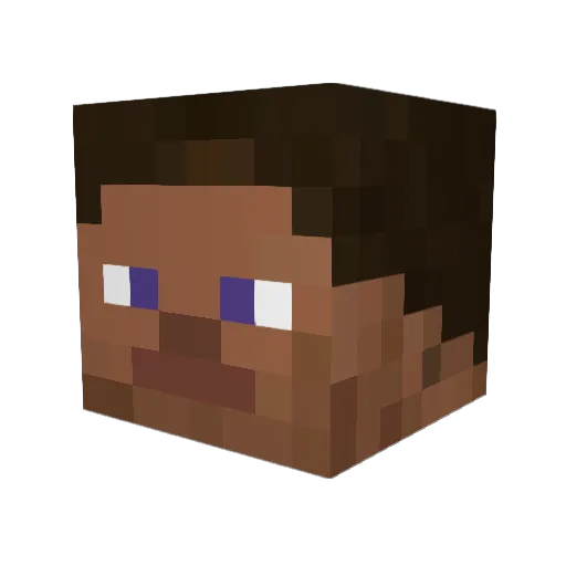 Josei29 Minecraft avatar head, 3D render