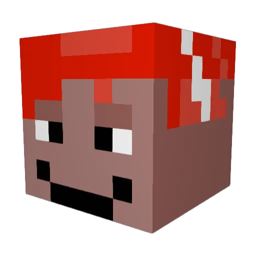 Josejies Minecraft avatar head, 3D render