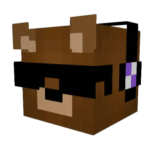 Josemaaa Minecraft avatar head, 3D render