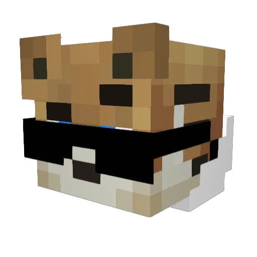 Josemagaall Minecraft avatar head, 3D render
