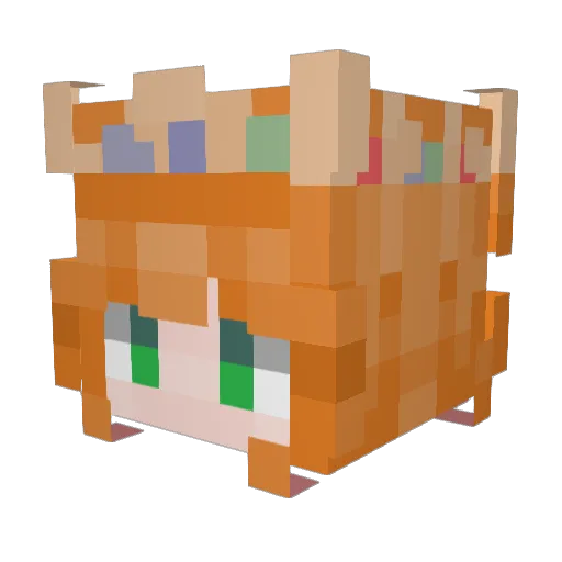 Josenin Minecraft avatar head, 3D render