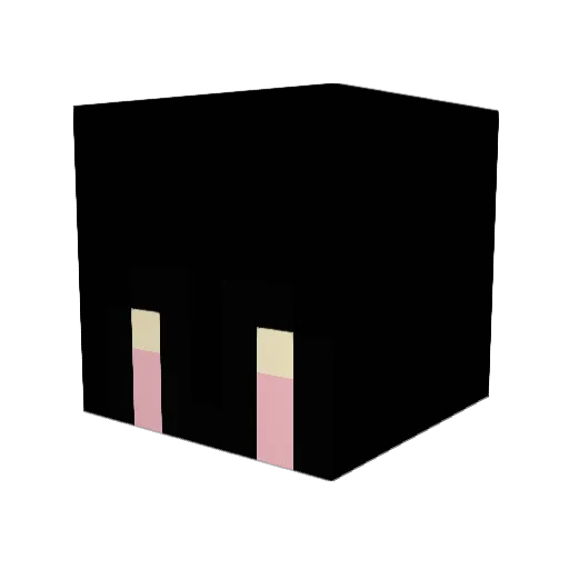 Joseong Minecraft avatar head, 3D render