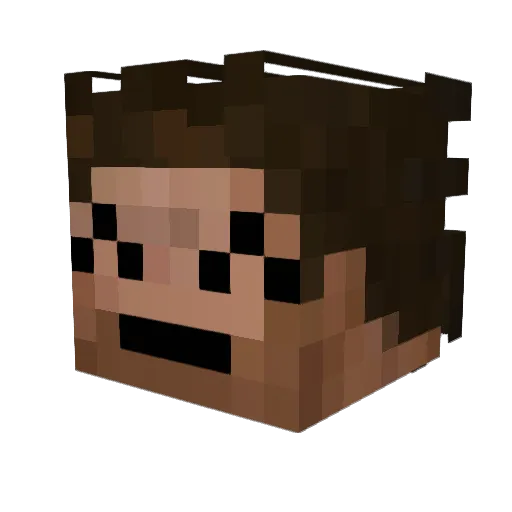 Josep_ma Minecraft avatar head, 3D render