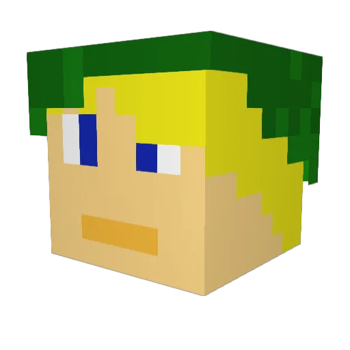 Joseph209 Minecraft avatar head, 3D render