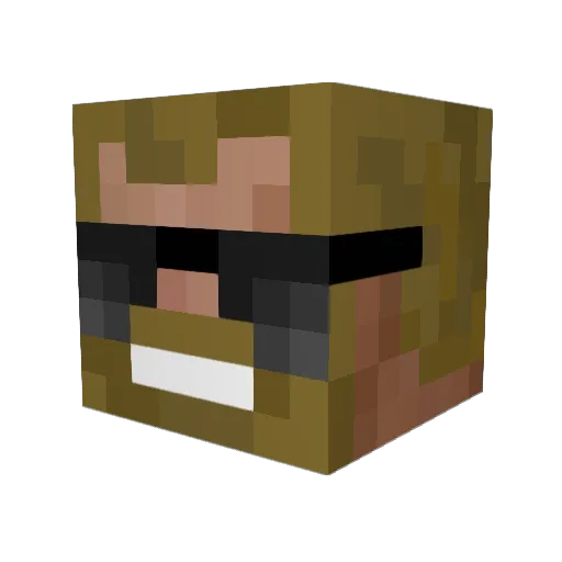 JosephAM Minecraft avatar head, 3D render