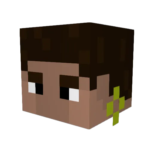 JosephLego Minecraft avatar head, 3D render