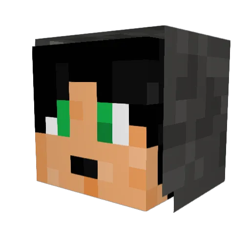 JosephWolf97 Minecraft avatar head, 3D render