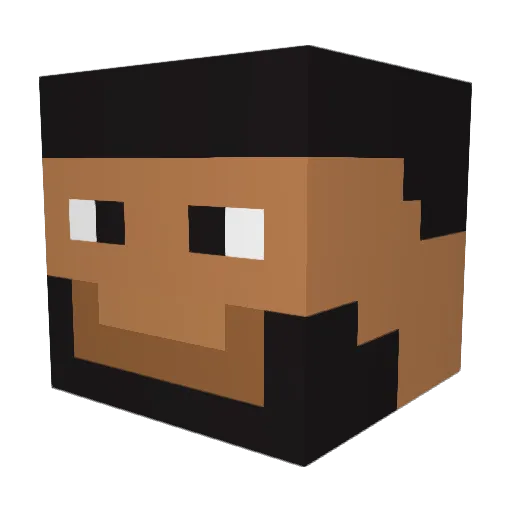 JosephWork Minecraft avatar head, 3D render