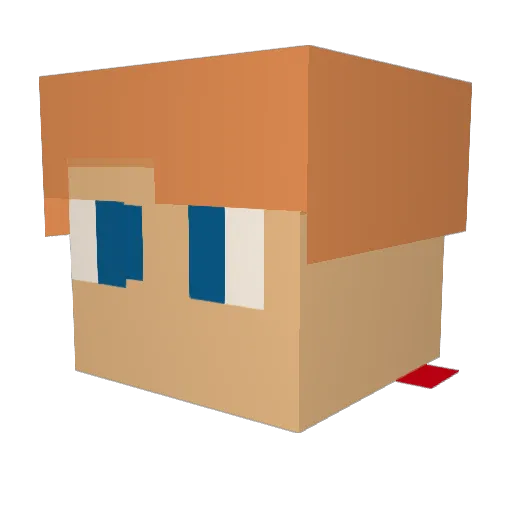 Josepheno Minecraft avatar head, 3D render