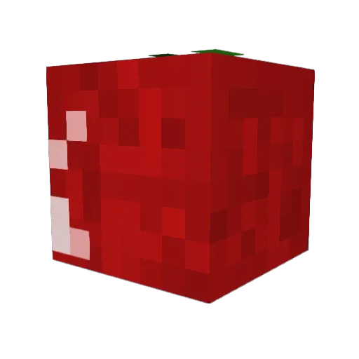 Josephineapple Minecraft avatar head, 3D render