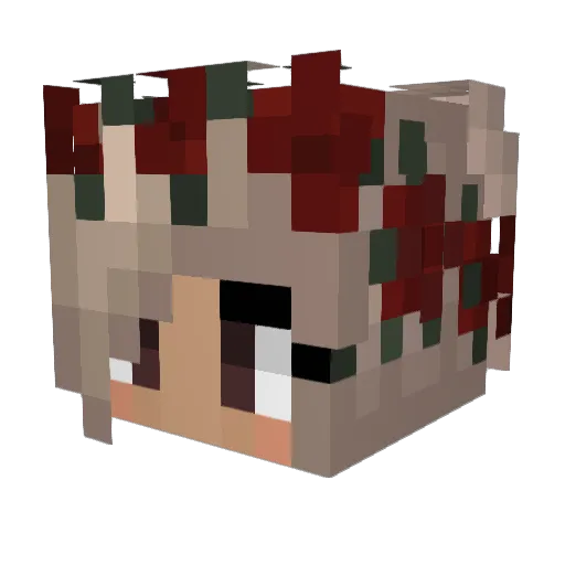 Josetabo Minecraft avatar head, 3D render