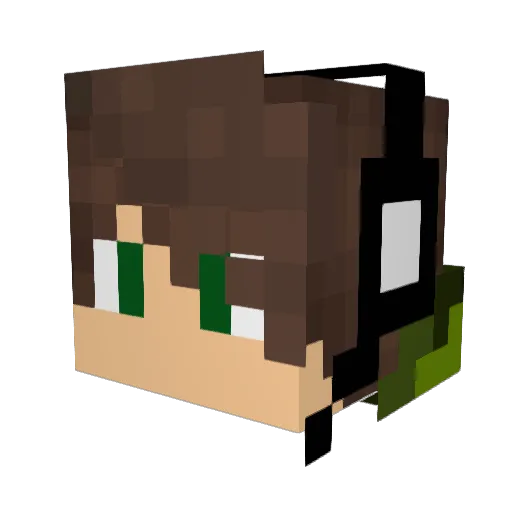 Josethegod Minecraft avatar head, 3D render