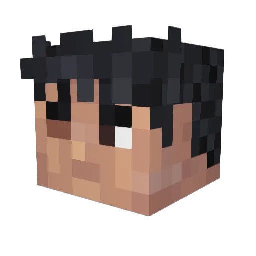 Josexs Minecraft avatar head, 3D render