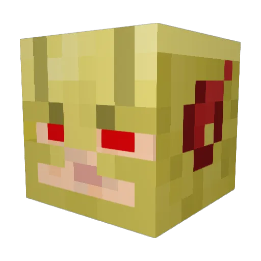 JoshBRFC Minecraft avatar head, 3D render