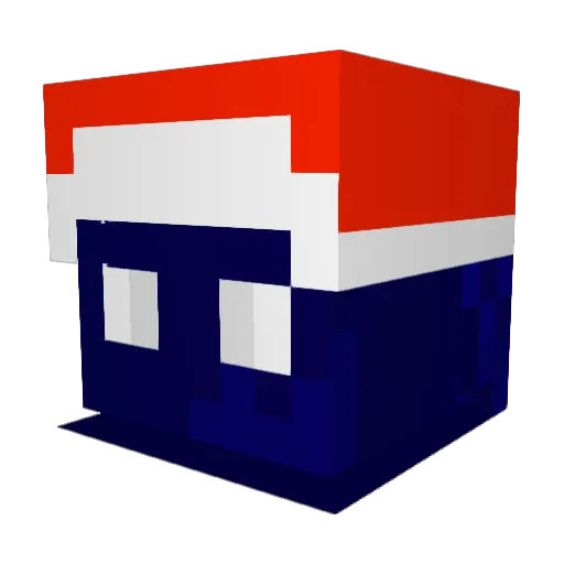 JoshGoesMining Minecraft avatar head, 3D render