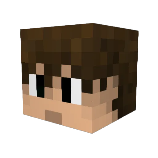 JoshGotBored Minecraft avatar head, 3D render
