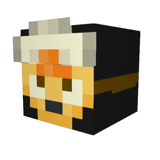 JoshIsBack Minecraft avatar head, 3D render