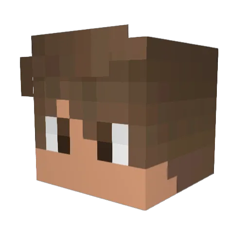 JoshKenty Minecraft avatar head, 3D render