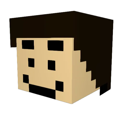 JoshKuhnn Minecraft avatar head, 3D render