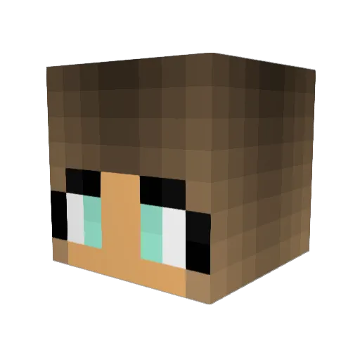 JoshLikesMen Minecraft avatar head, 3D render