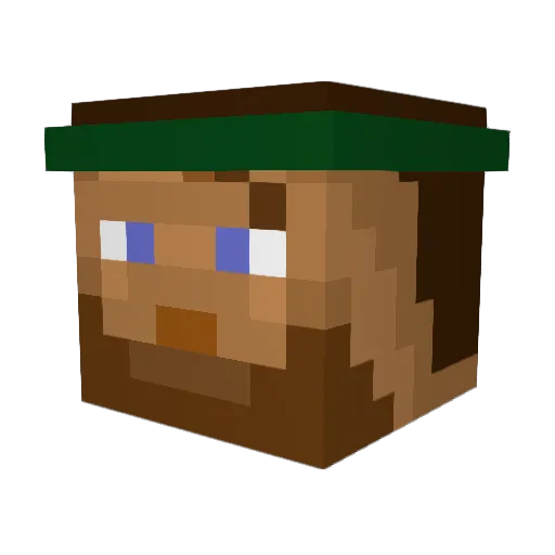 JoshNotThere Minecraft avatar head, 3D render